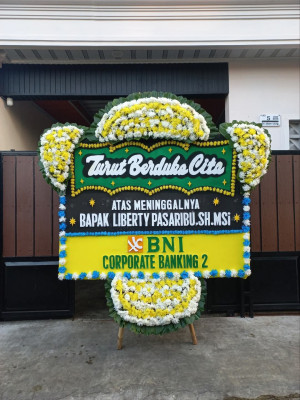 Papan Bunga Duka di Lamposi Tigo Nagori